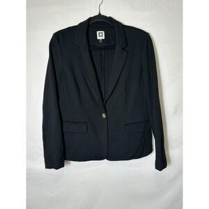 Anne Klein Women's Career Polyester Unlined One Button Blazer Petite Size M